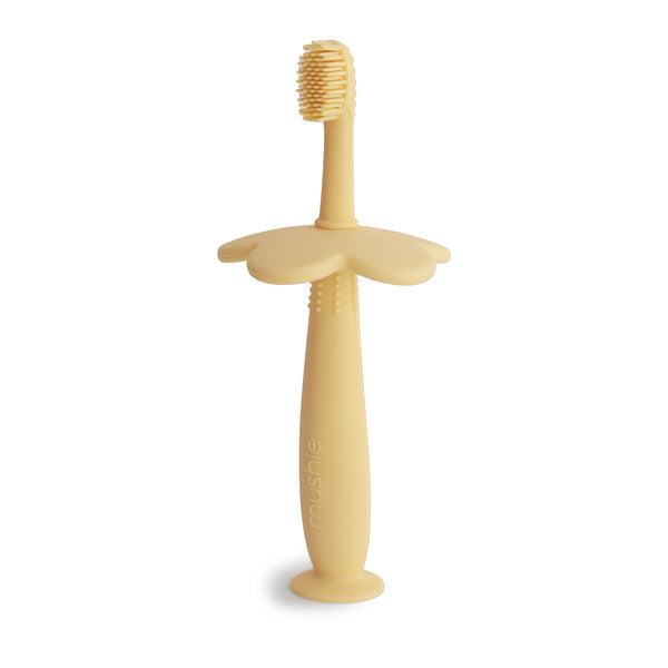 Flower training toothbrush daffodil mushie toothbrush mushie 