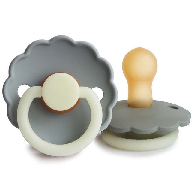 2 chupetas daisy NOITE croissant | portobello latex Pacifier FRIGG 0-6M 