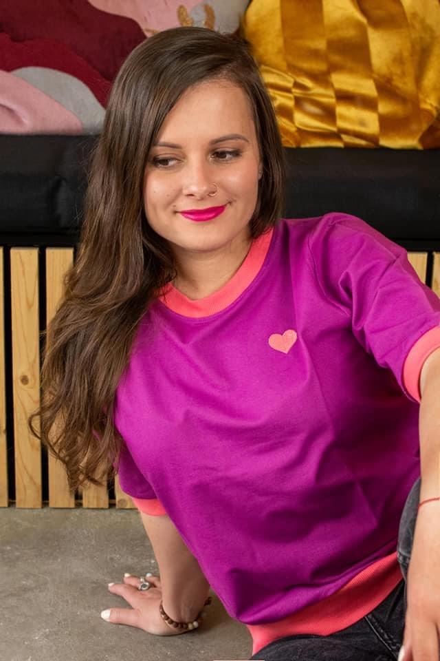 All I adore t-shirt wild aster AiA WOMAN AlbaBaby Woman Alba of Denmark 