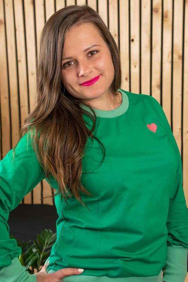 The sweatshirt for a cozy day pepper green AiA WOMAN AlbaBaby Woman Alba of Denmark 