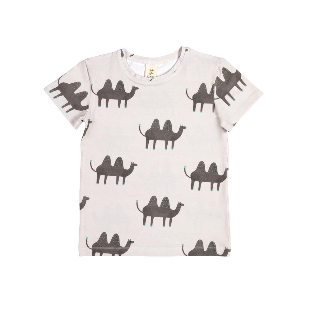 Grey camel SS top don&