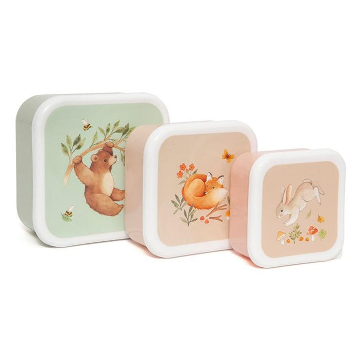 Conjunto 3 lancheiras bear and his friends Dinnerware Petit Monkey 