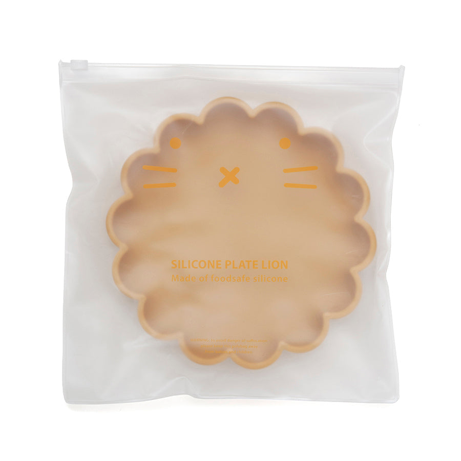 Prato com ventosa lion ocre Dinnerware Petit Monkey 