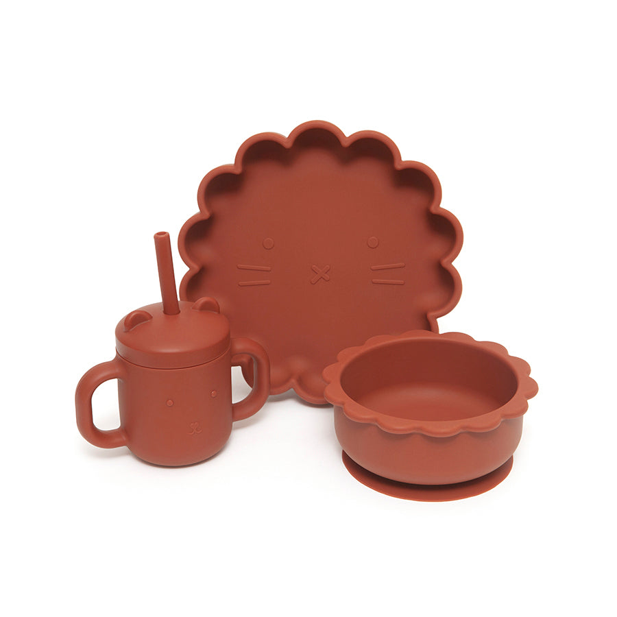 Prato com ventosa baked clay Dinnerware Petit Monkey 