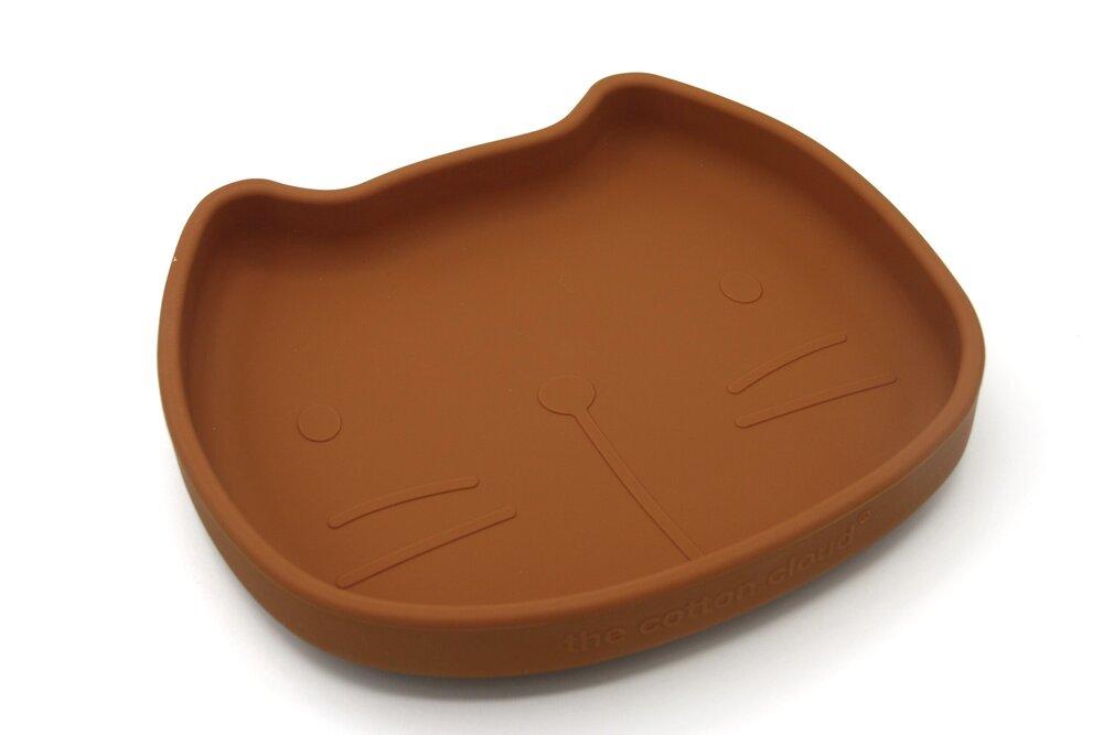 Silicone suction dish cat caramel Dinnerware the cotton cloud 