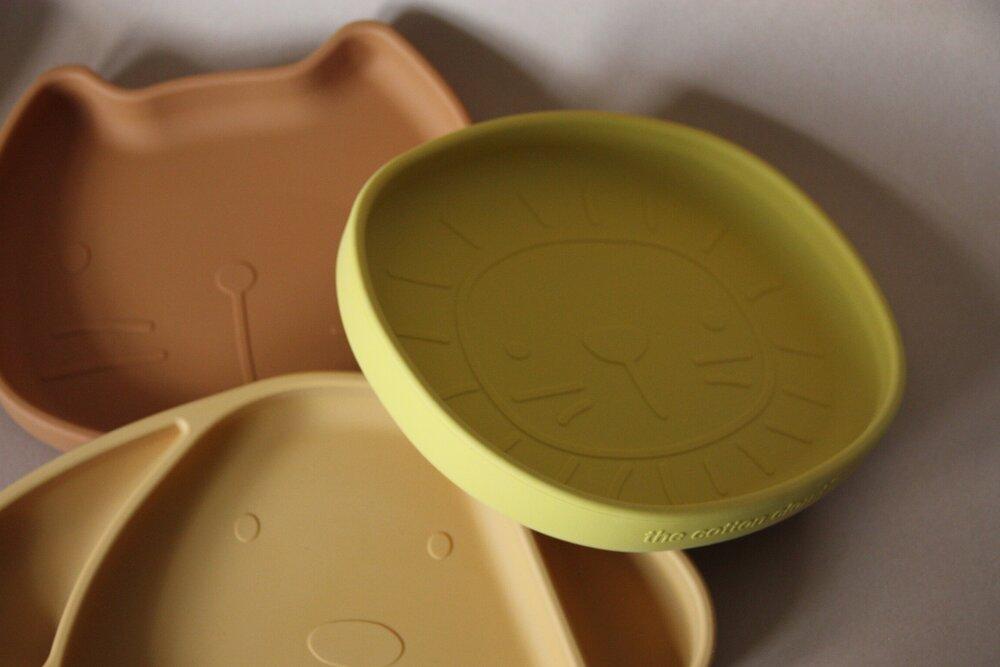 Silicone suction dish cat caramel Dinnerware the cotton cloud 