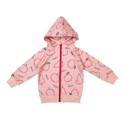 Casaco c/ capuz fruits on light pink Tops Malinami 