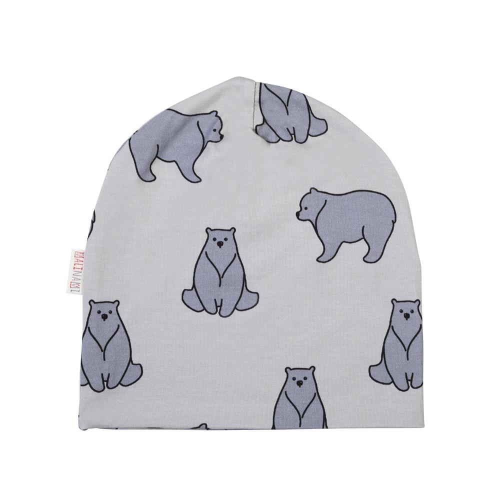 Gorro bear on light grey Hats Malinami 