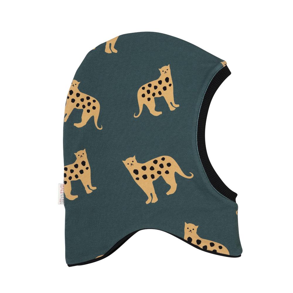 Balaclava jaguar on green Hats Malinami 