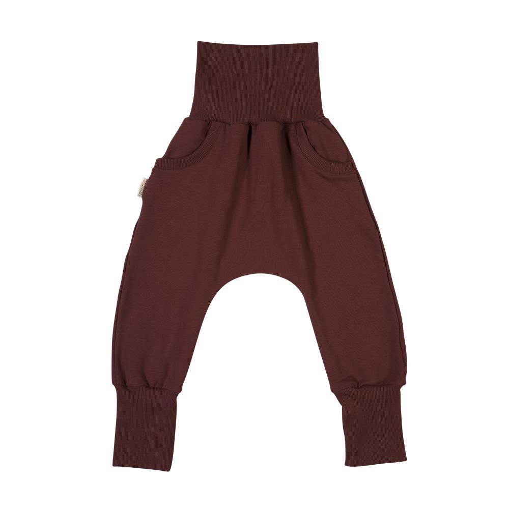 Calças baggy c/ bolsos burgundy Bottoms Malinami