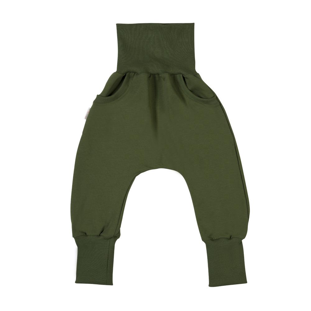 Calças baggy c/ bolsos olive green Bottoms Malinami 