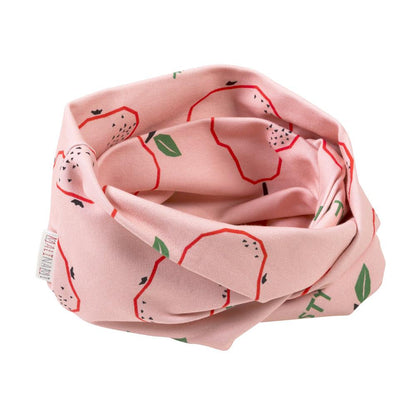 Cachecol fruits on pink Scarf Malinami 
