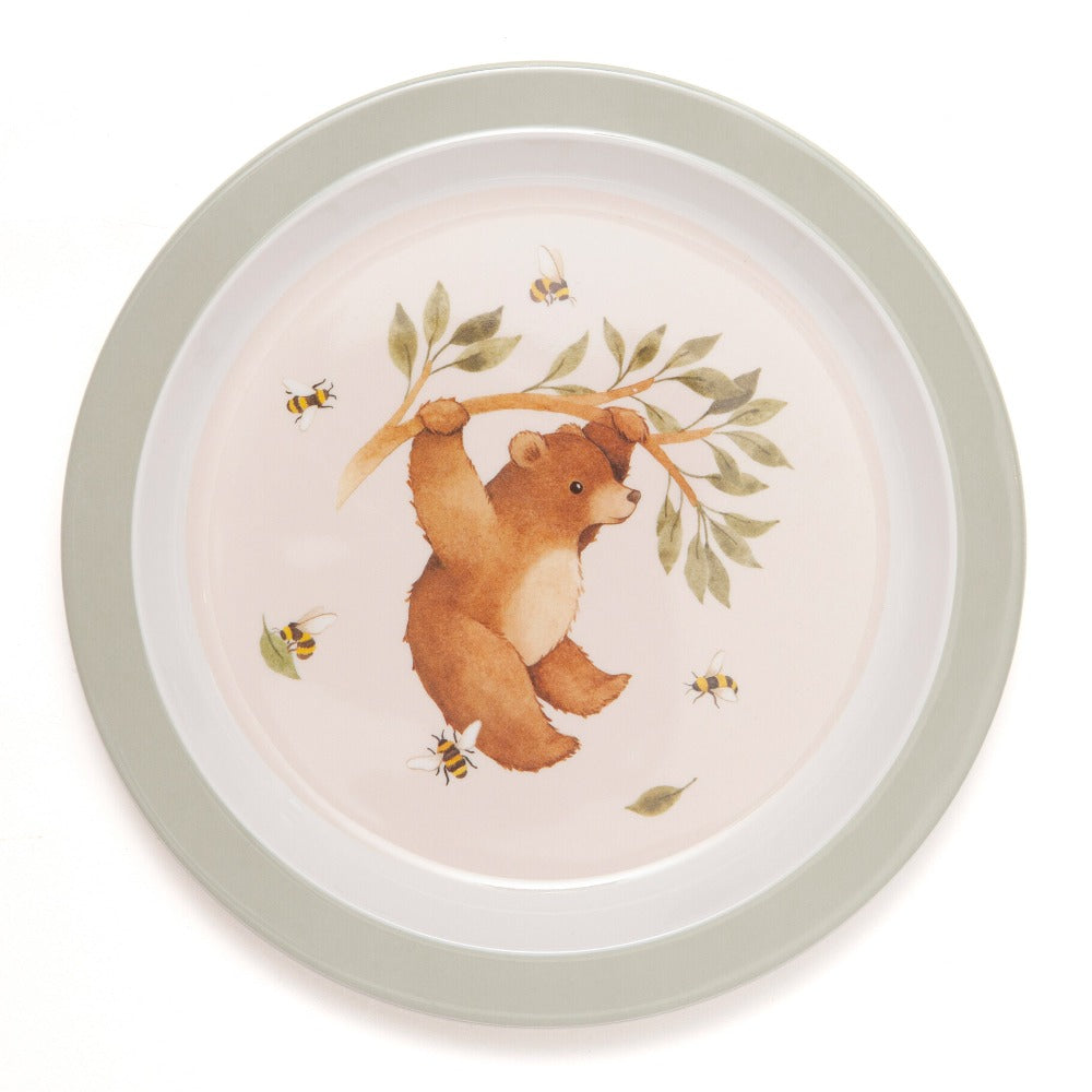 Prato animal bear sage Dinnerware Petit Monkey 