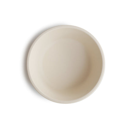 Silicone suction bowl ivory mushie meal mushie 