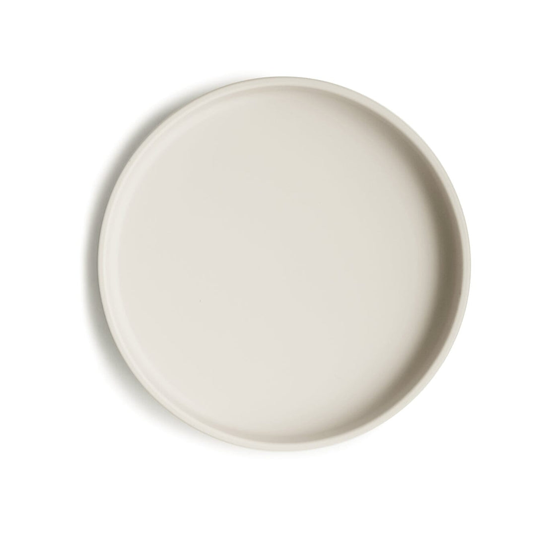 Prato clássico com ventosa ivory meal mushie 