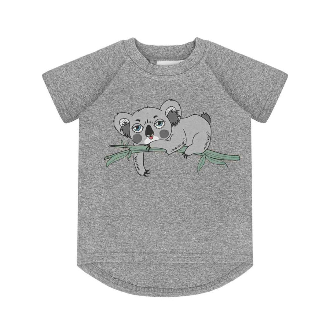 Koala grey melange t-shirt Dear Sophie Tops Dear Sophie 