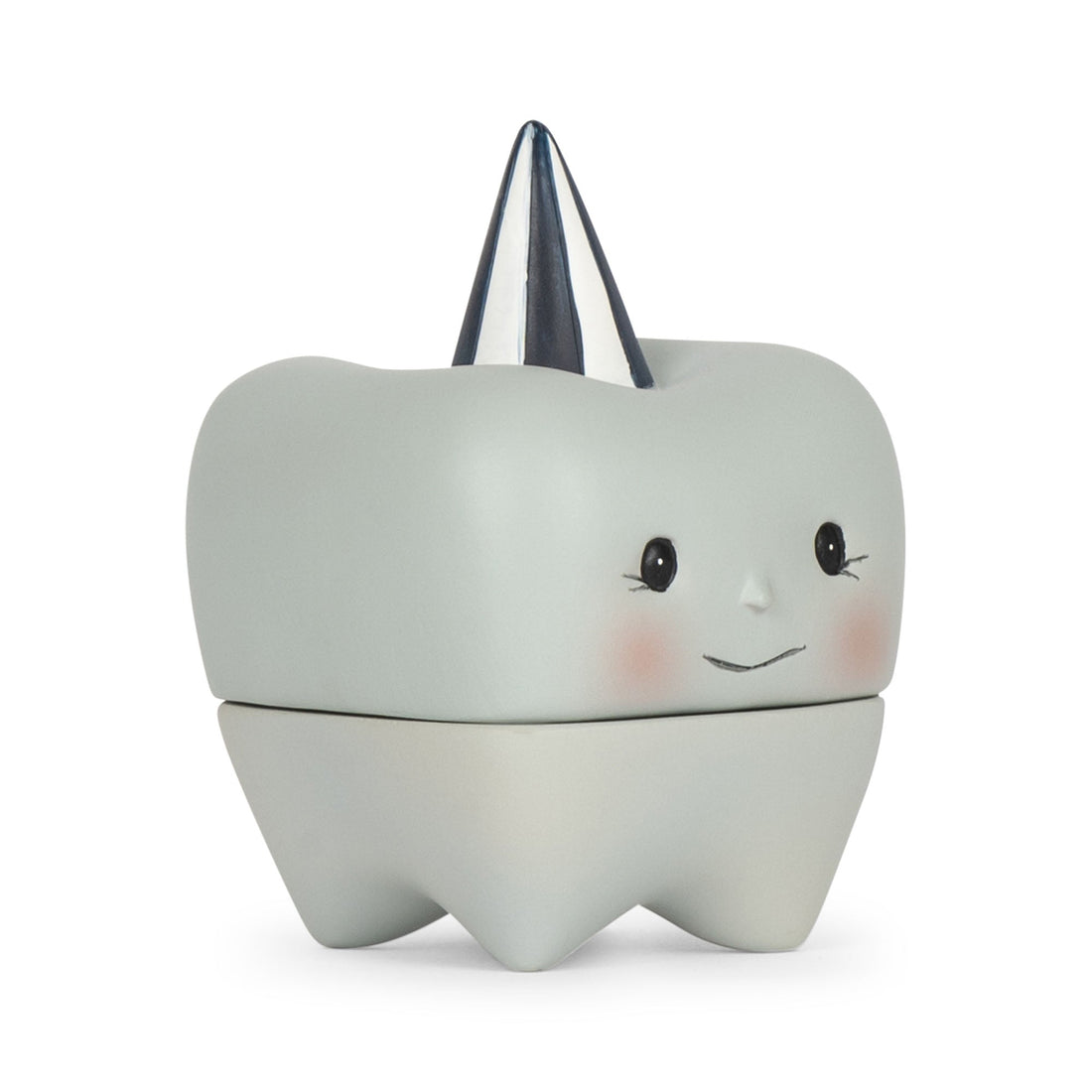 Caixa de porcelana primeiros dentinhos azul Teether Konges sløjd