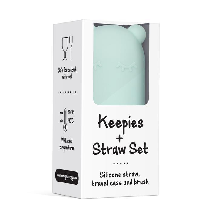 Keepie + straw set mint Dinnerware we might be tiny 