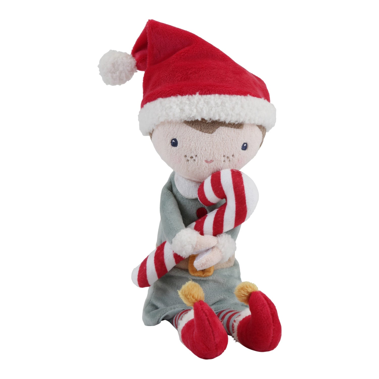 Bonequinho Jim - elfo de Natal doll Little Dutch 