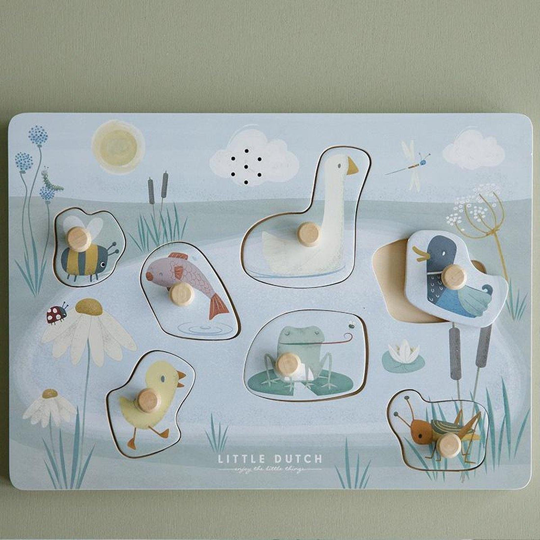 Wooden sound puzzle Little Goose Little Dutch Toys Little Dutch