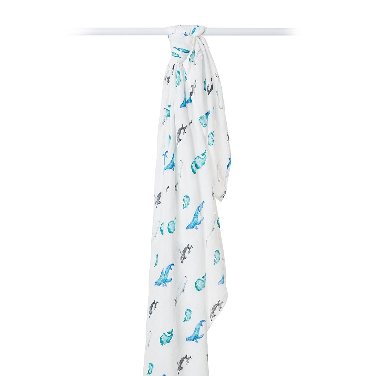 Musselina swaddle bambu whale Lulujo 