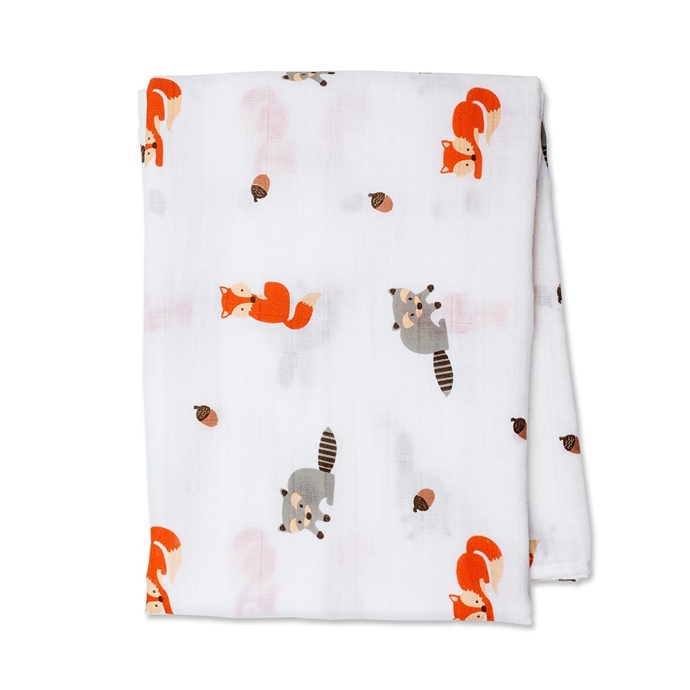 Musselina swaddle forest friends Lulujo 