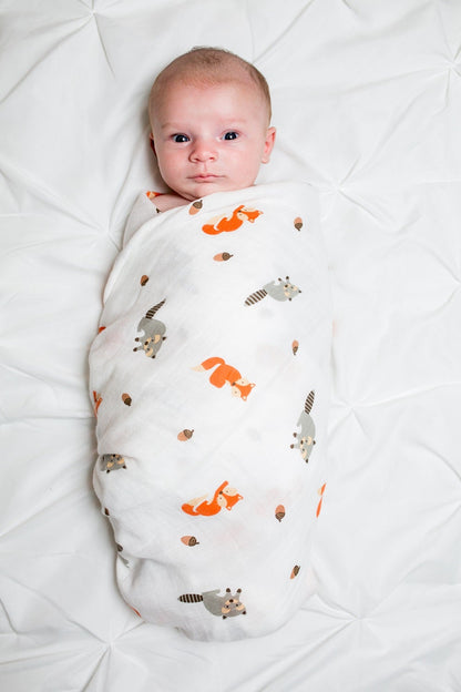 Musselina swaddle forest friends Lulujo 