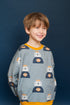 Bear on grey sweatshirt don&