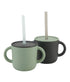 2-pack Silicone cups w/ lid Sage / Forest Lille Vilde dinnerware LIlle Vilde 