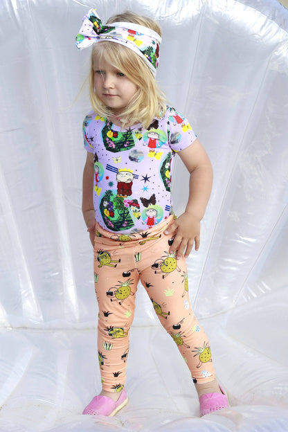 Leggings pineapple punch Raspberry Republic Bottoms Raspberry Republic 