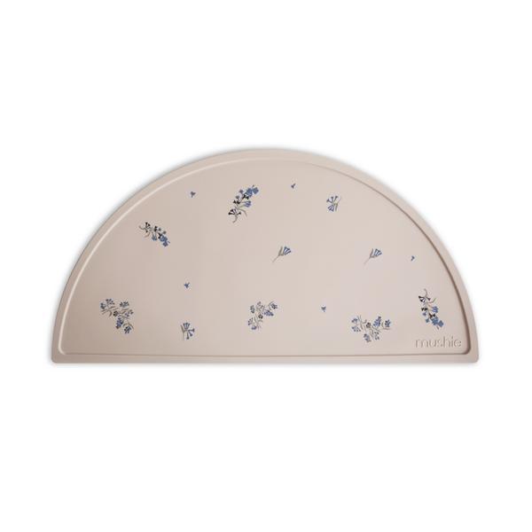 Silicone place mat lilac flowers meal mushie 