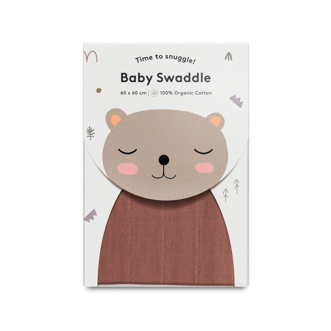 Musselina swaddle 60 cm auburn Muslin Little Otja 