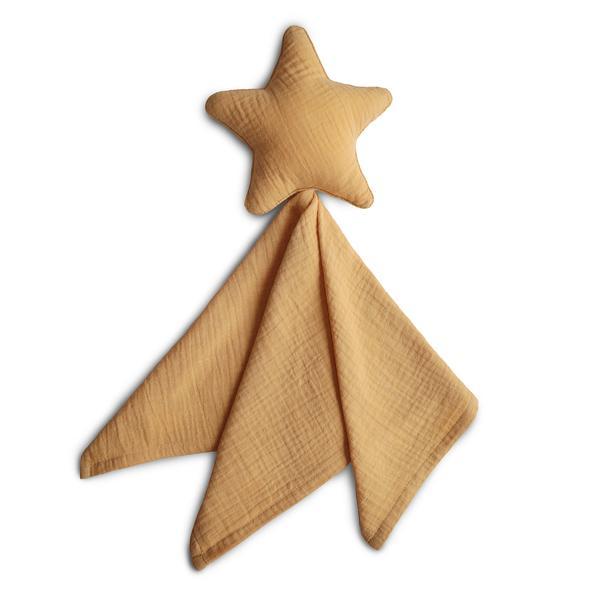 Mantinha doudou Estrela yellow Muslin mushie 