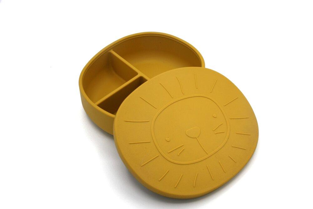 Lunchbox silicone lion mustard Dinnerware the cotton cloud 