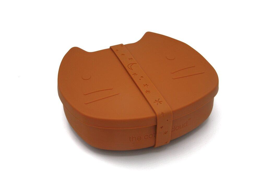 Lunchbox silicone cat caramel Dinnerware the cotton cloud