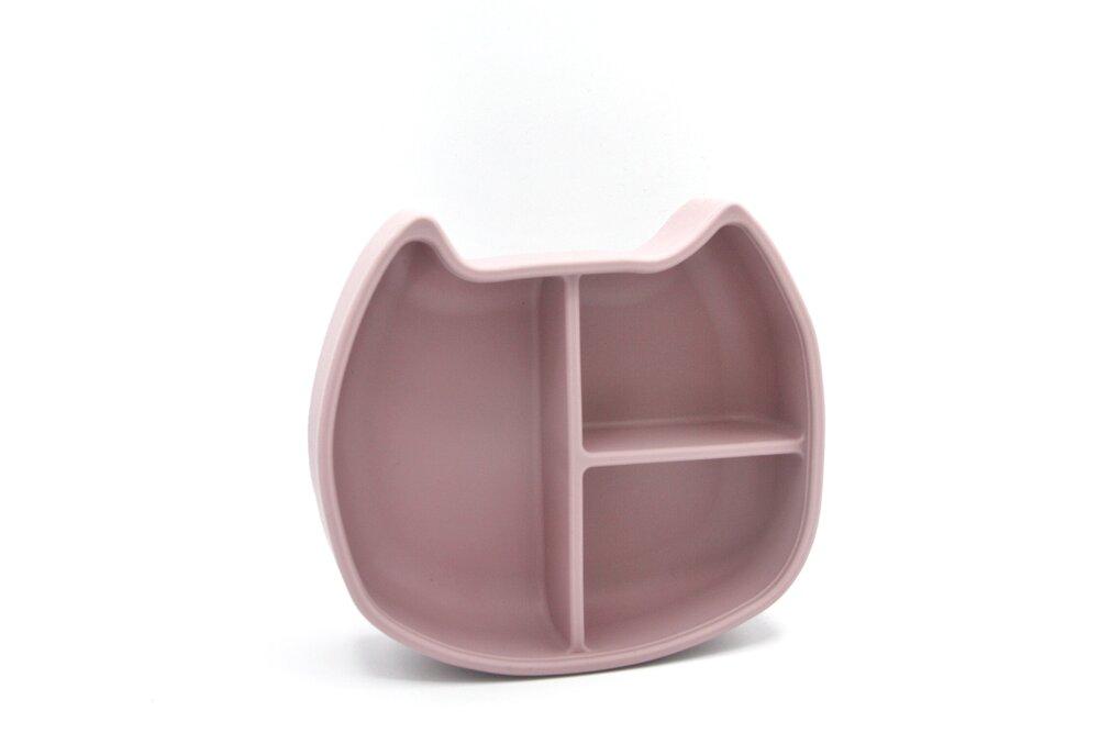 Lunchbox silicone cat dusty pink Dinnerware the cotton cloud 