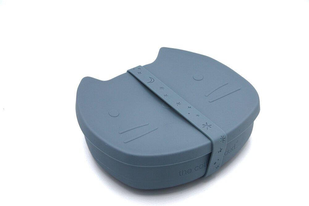 Lunchbox silicone cat smokey blue Dinnerware the cotton cloud 
