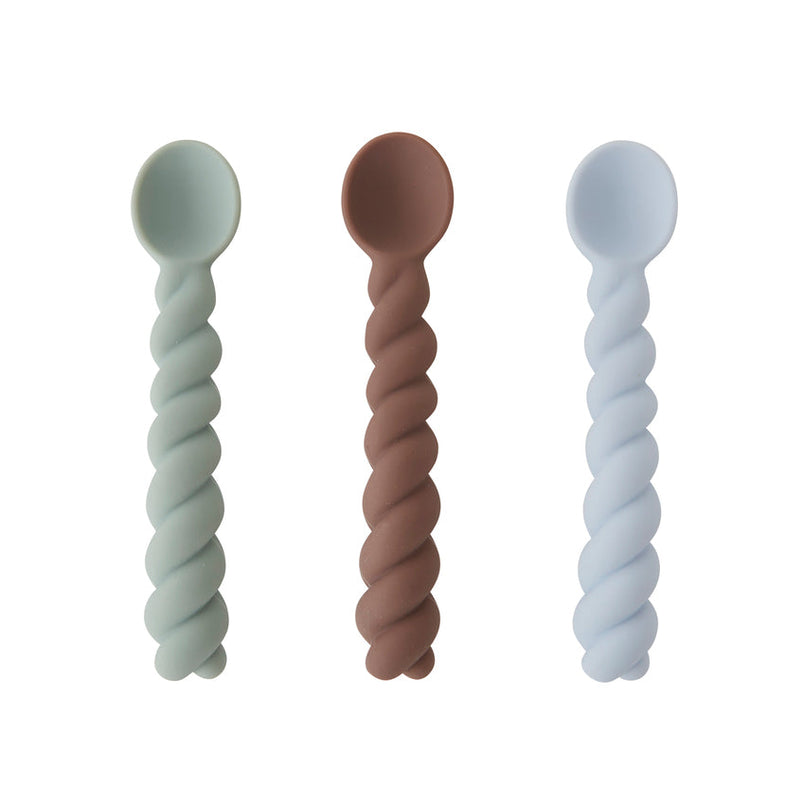 3 colheres blue/choco/mint Dinnerware OYOY 