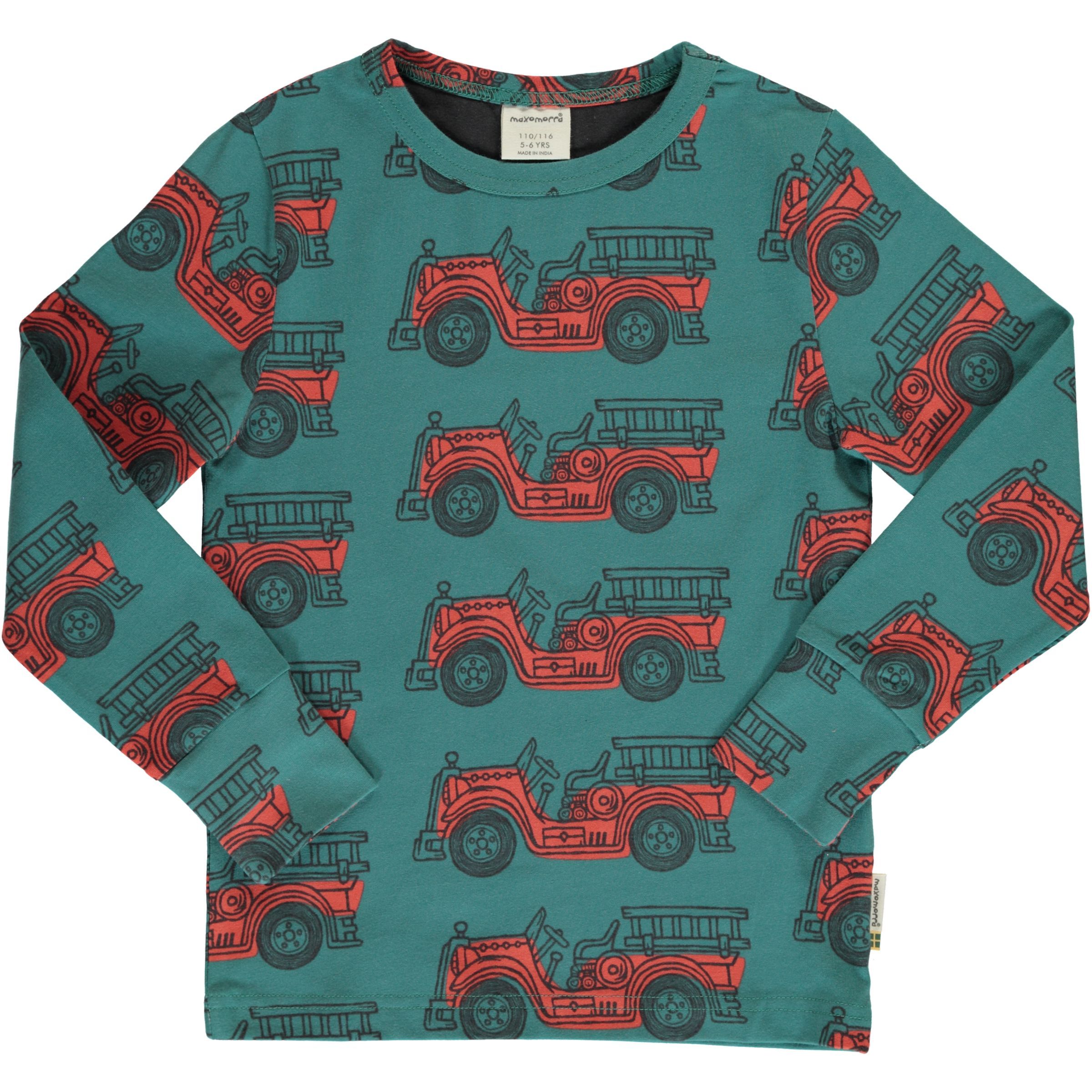 Vintage fire engine LS top Maxomorra Tops Maxomorra 