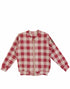 Maroon checker bomber jacket Dear Sophie Jackets Dear Sophie 