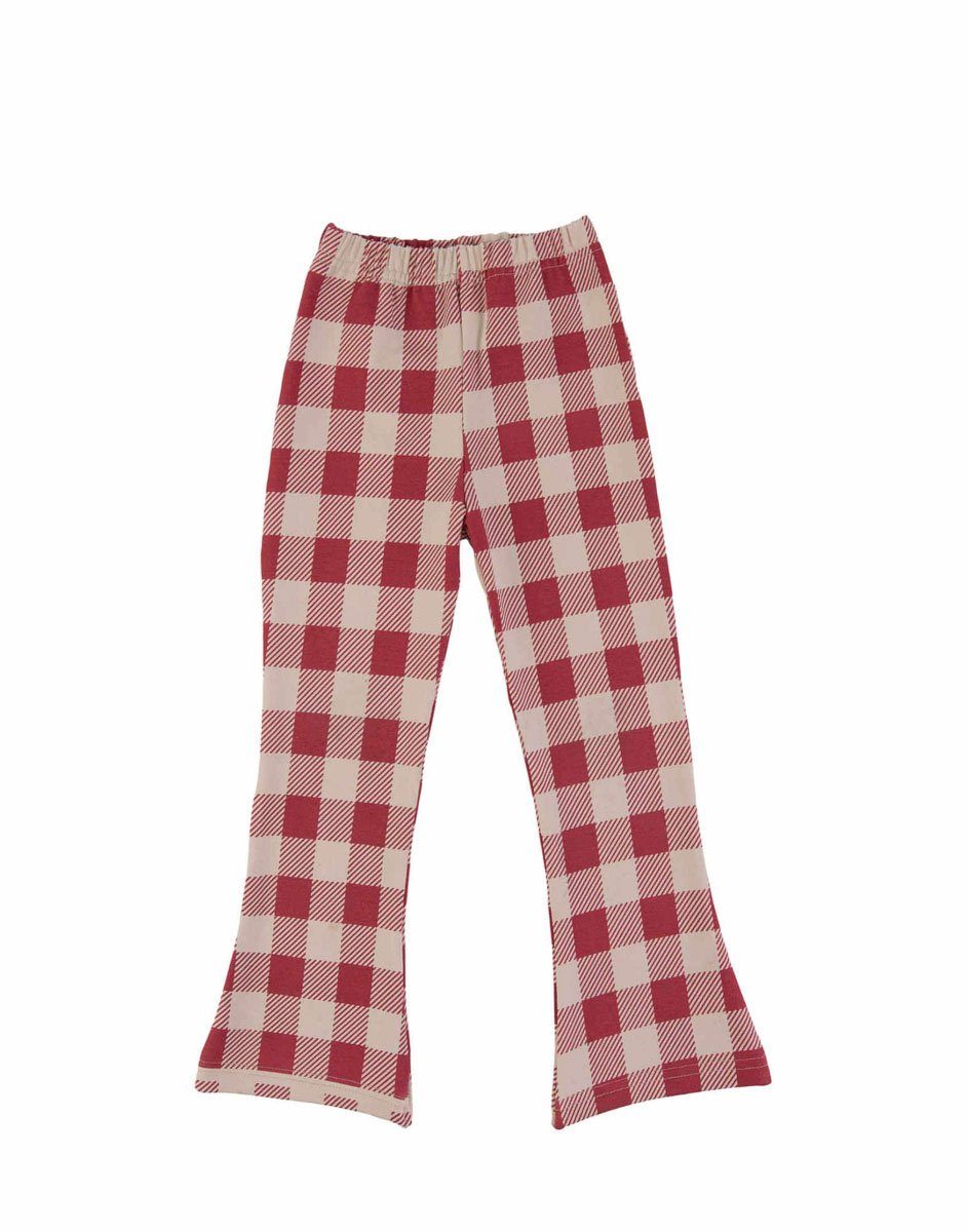 Maroon checker flares Dear Sophie Bottoms Dear Sophie 