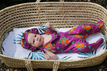 Baby sleepsuit papaya power Raspberry Republic Playsuit Raspberry Republic 