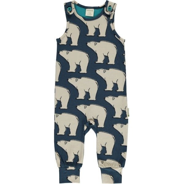 Macacão polar bear 9-12 meses Dungarees Maxomorra 