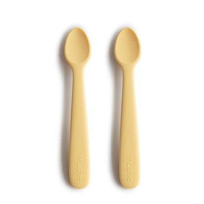 2-pack silicone feeding spoon daffodil mushie Meal mushie 