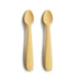 2-pack silicone feeding spoon daffodil mushie Meal mushie 