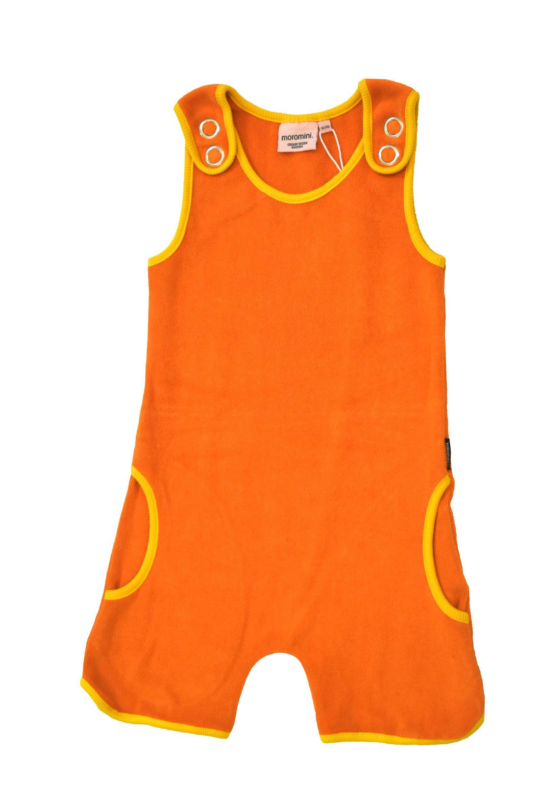 Terry short playsuit orange Moromini Dungarees Moromini