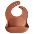 Silicone baby bib clay mushie bib mushie 