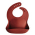 Silicone baby bib raw siena mushie bib mushie 