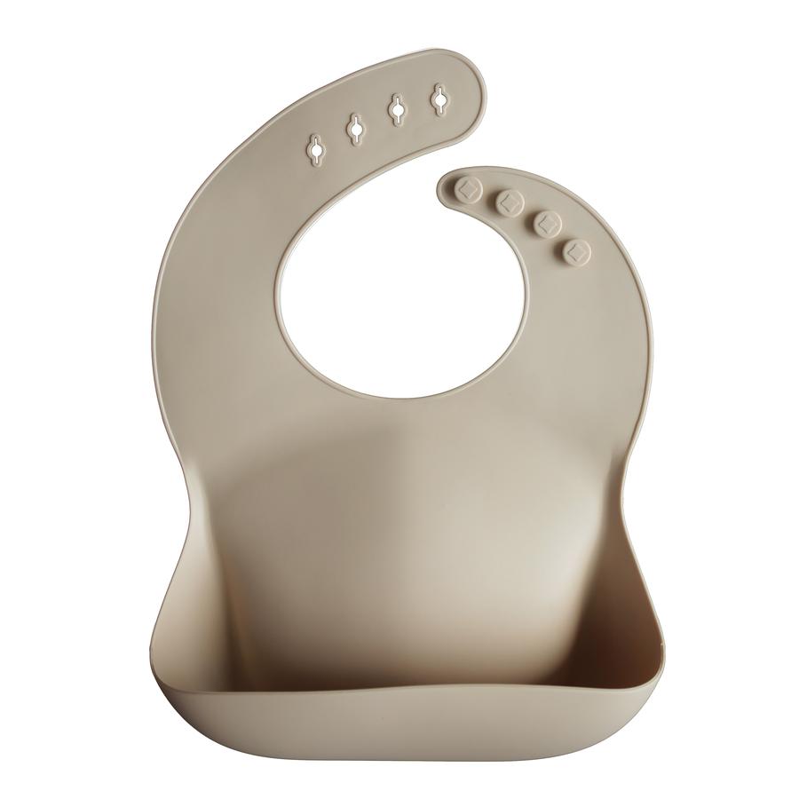 Silicone baby bib shifting sand mushie bib mushie 