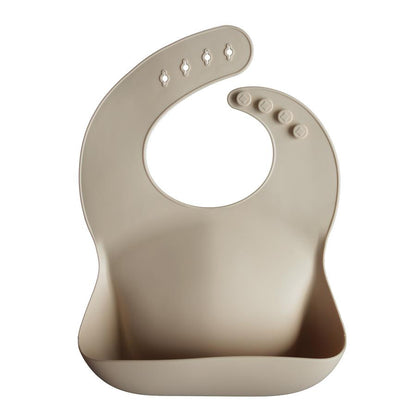 Silicone baby bib shifting sand mushie bib mushie 